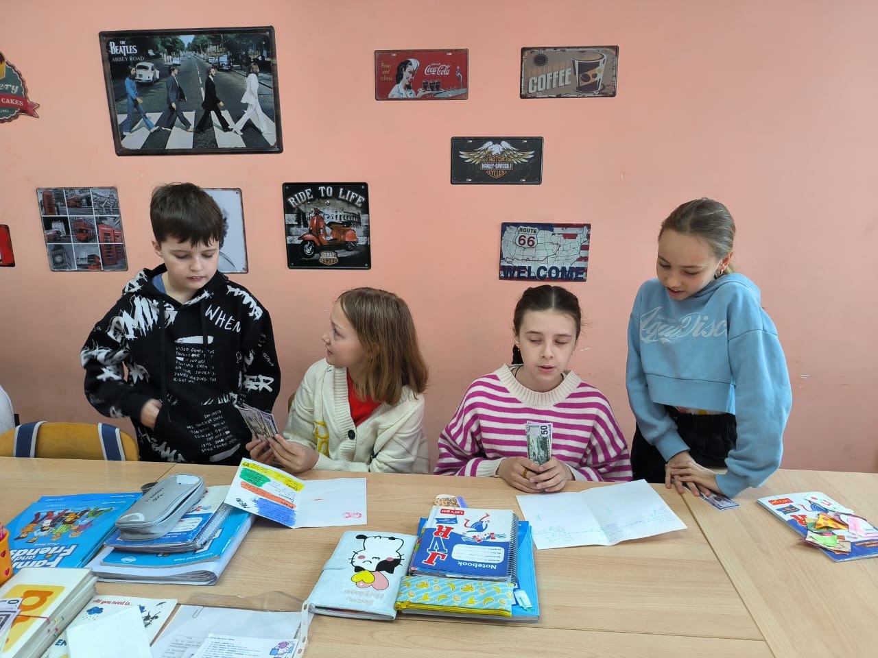Занятие в языковой школе